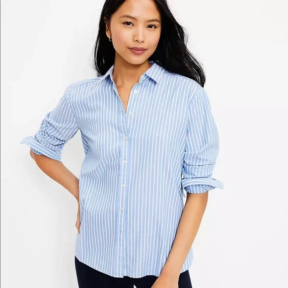 HUECLOSET Fuzzy Striped Shirt 25KERO２94 Men's Regular Fit Striped Cotton Shirt - Button Down Shirts